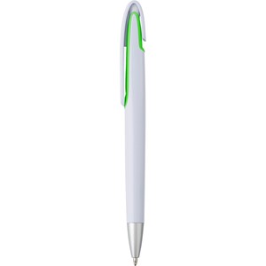 Długopis ze srebrną końcówką i kolorowym elementem pod klipem AX-V1799-10