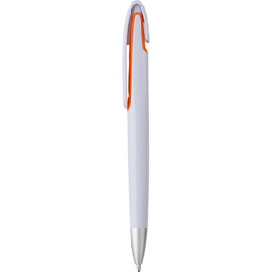 Długopis ze srebrną końcówką i kolorowym elementem pod klipem AX-V1799-07