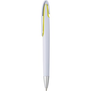 Długopis ze srebrną końcówką i kolorowym elementem pod klipem AX-V1799-08