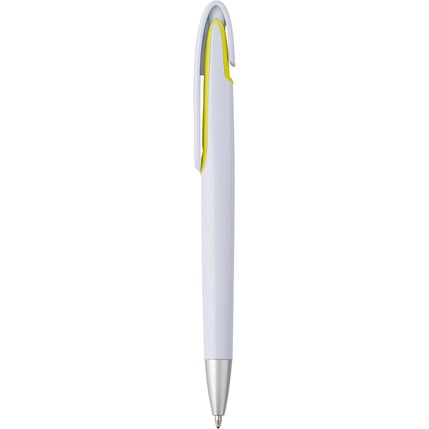 Długopis ze srebrną końcówką i kolorowym elementem pod klipem AX-V1799-08
