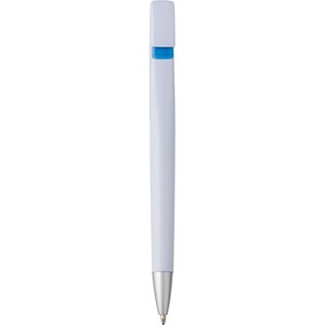 Długopis ze srebrną końcówką i kolorowym elementem pod klipem AX-V1799-11