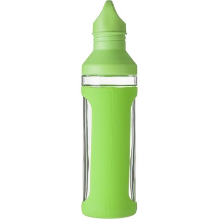 Szklana butelka 590 ml, silikonowy uchwyt AX-V9874-10