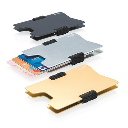 Minimalistyczny aluminiowy portfel, ochrona RFID AX-P820.462