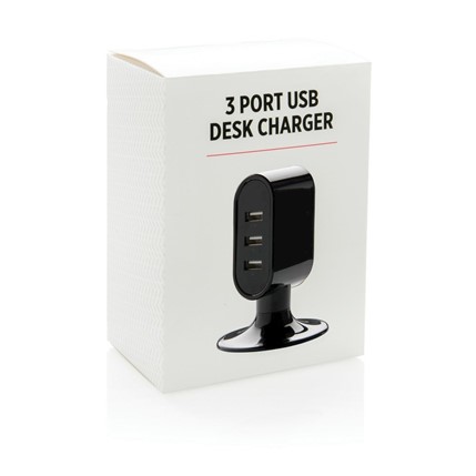 Ładowarka na biurko z 3 portami USB AX-P308.881