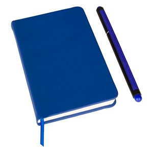 Notatnik (kartki w linie) z długopisem z zatyczką, touch pen AX-V2887-04